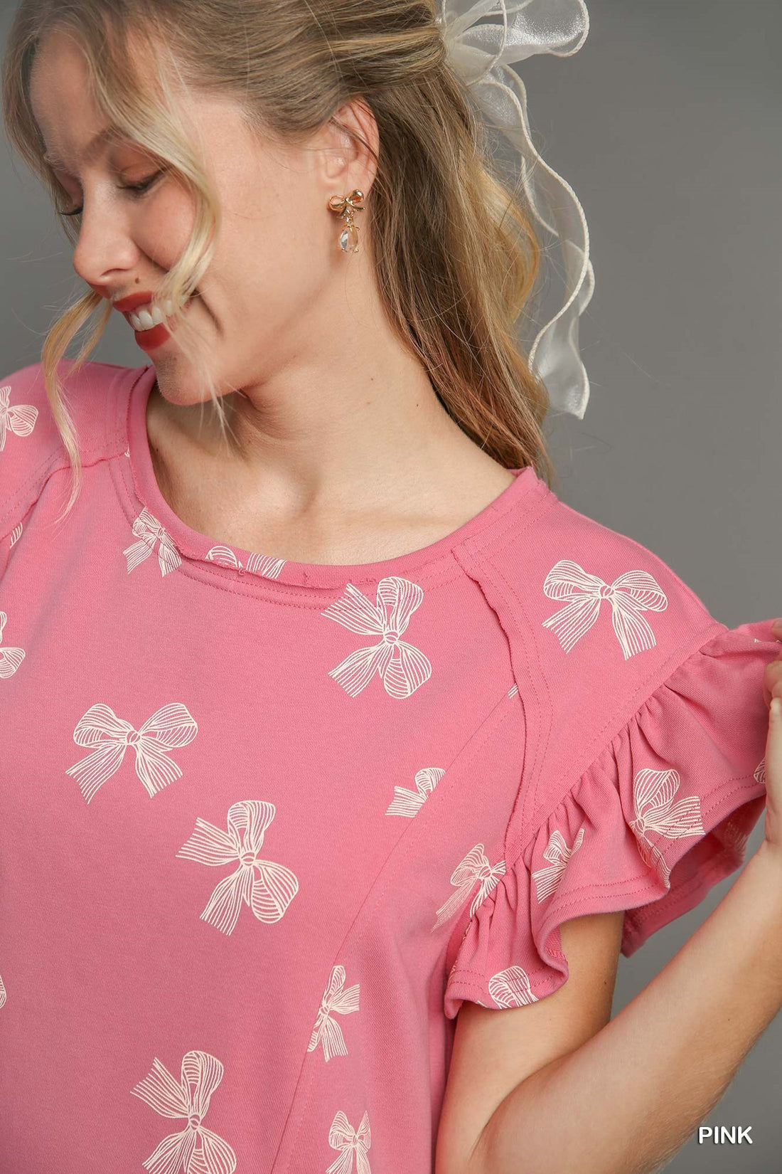 Ribbon Print Dress
