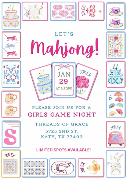 Mahjong Girls Night Out Threads of Grace