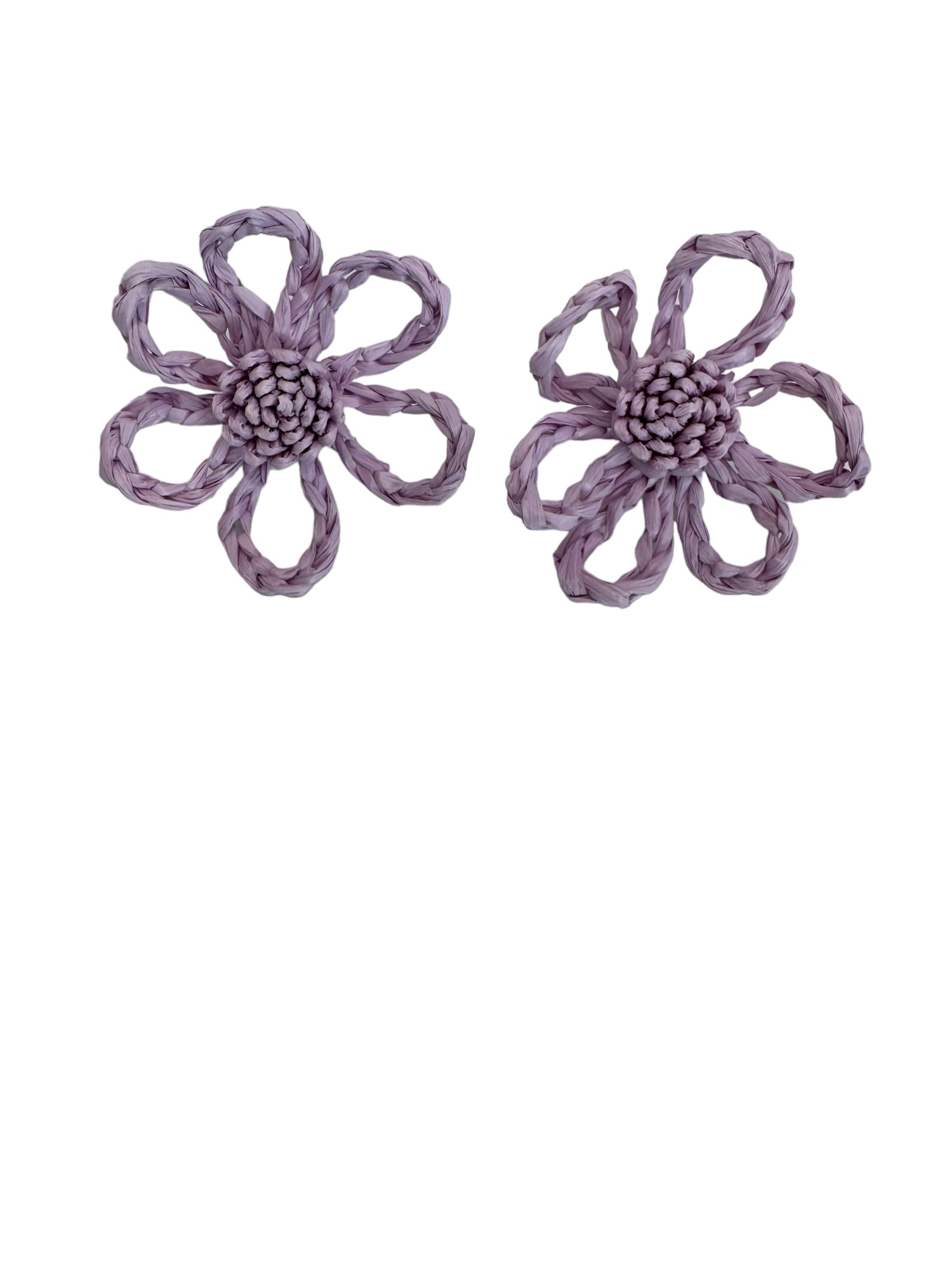 Bloom Raffia Flower Earrings