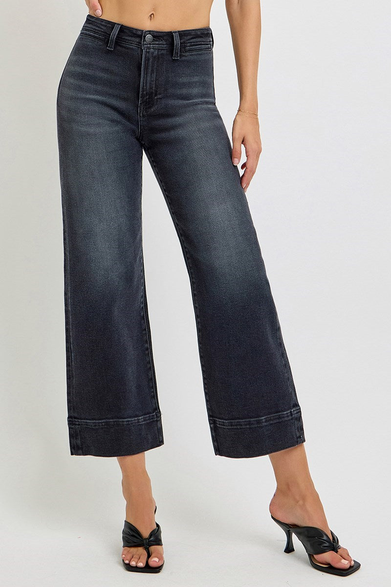 Midnight Muse Wide Crop Jeans by Risen Risen