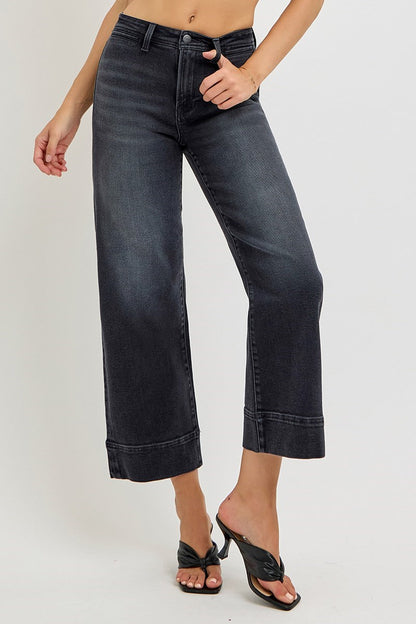 Midnight Muse Wide Crop Jeans by Risen Risen