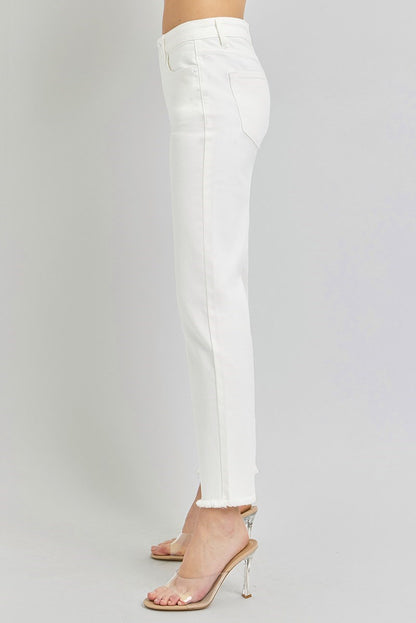 Blanc Mid Rise Jean