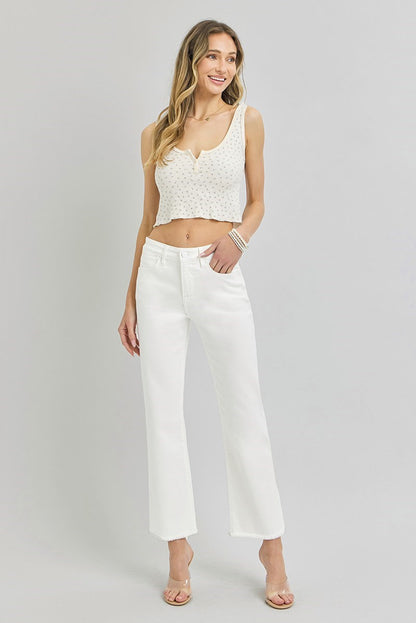 Blanc Mid Rise Jean