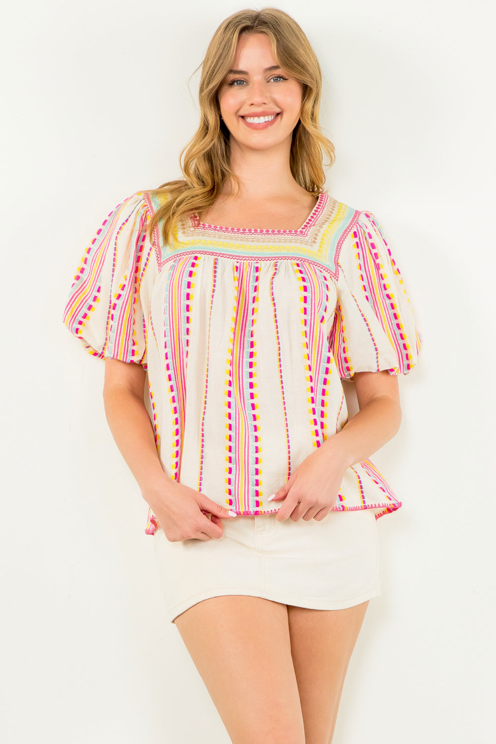 Confetti Stitch Top