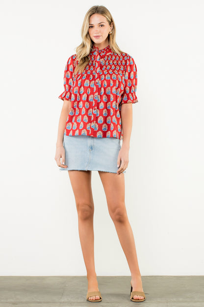 Crimson Petal Top