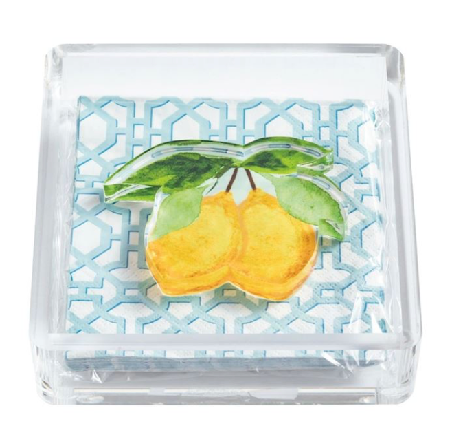 Lemon Napkin Holder &amp;  Weight Set