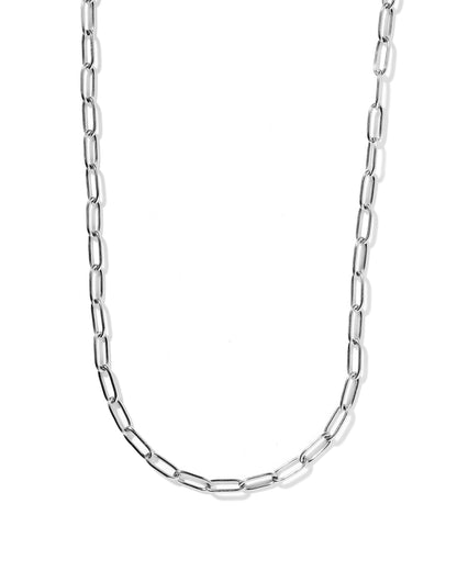 Silver Paperclip necklace 