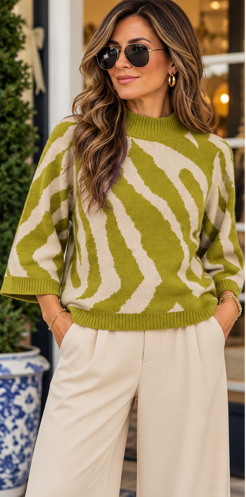 Abstract Avenue Sweater Entro