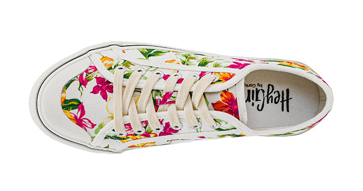 Corkys Waiting List Sneaker – White Floral Corkys