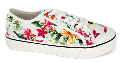 Corkys Waiting List Sneaker – White Floral Corkys