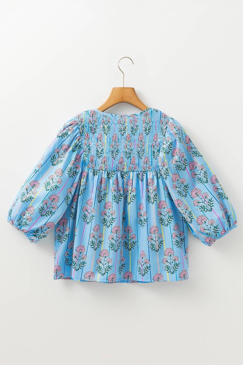 Carolina Bloom Shirred Blouse