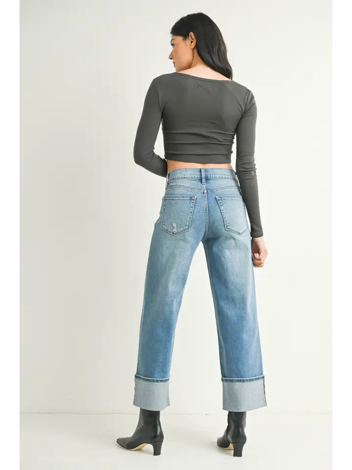 Chic Cuff Jeans