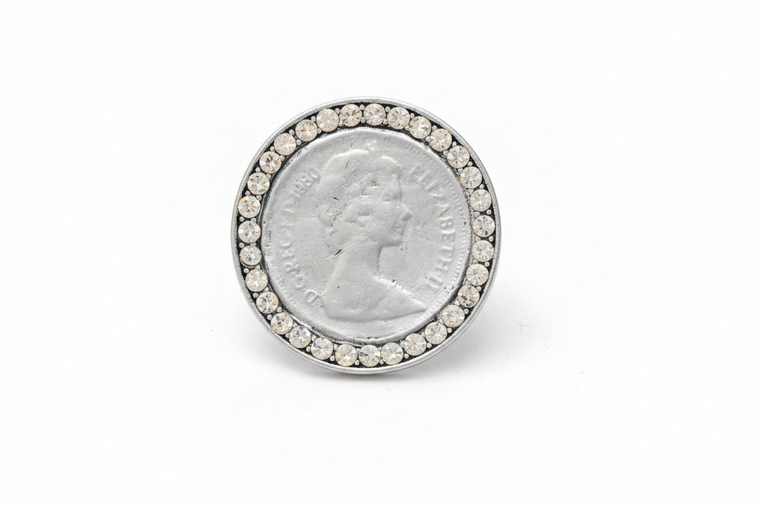 Gold Elizabeth coin ring