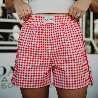 Red Plaid Wholesale Cute Women&