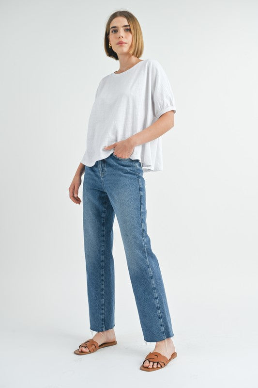 Olive Oversize Top
