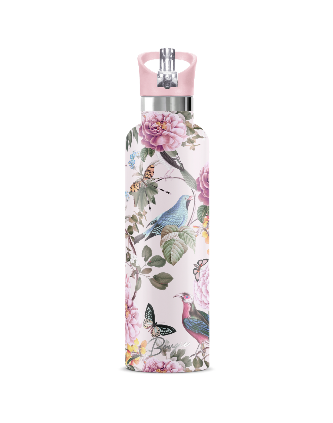 Botanic Birds stainless steel water bottle 25oz