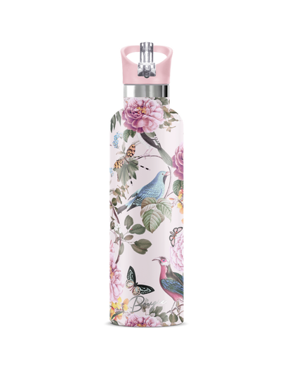 Botanic Birds stainless steel water bottle 25oz