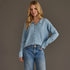 Sweet Moments Button Cardigan - Pale Blue Panache Apparel