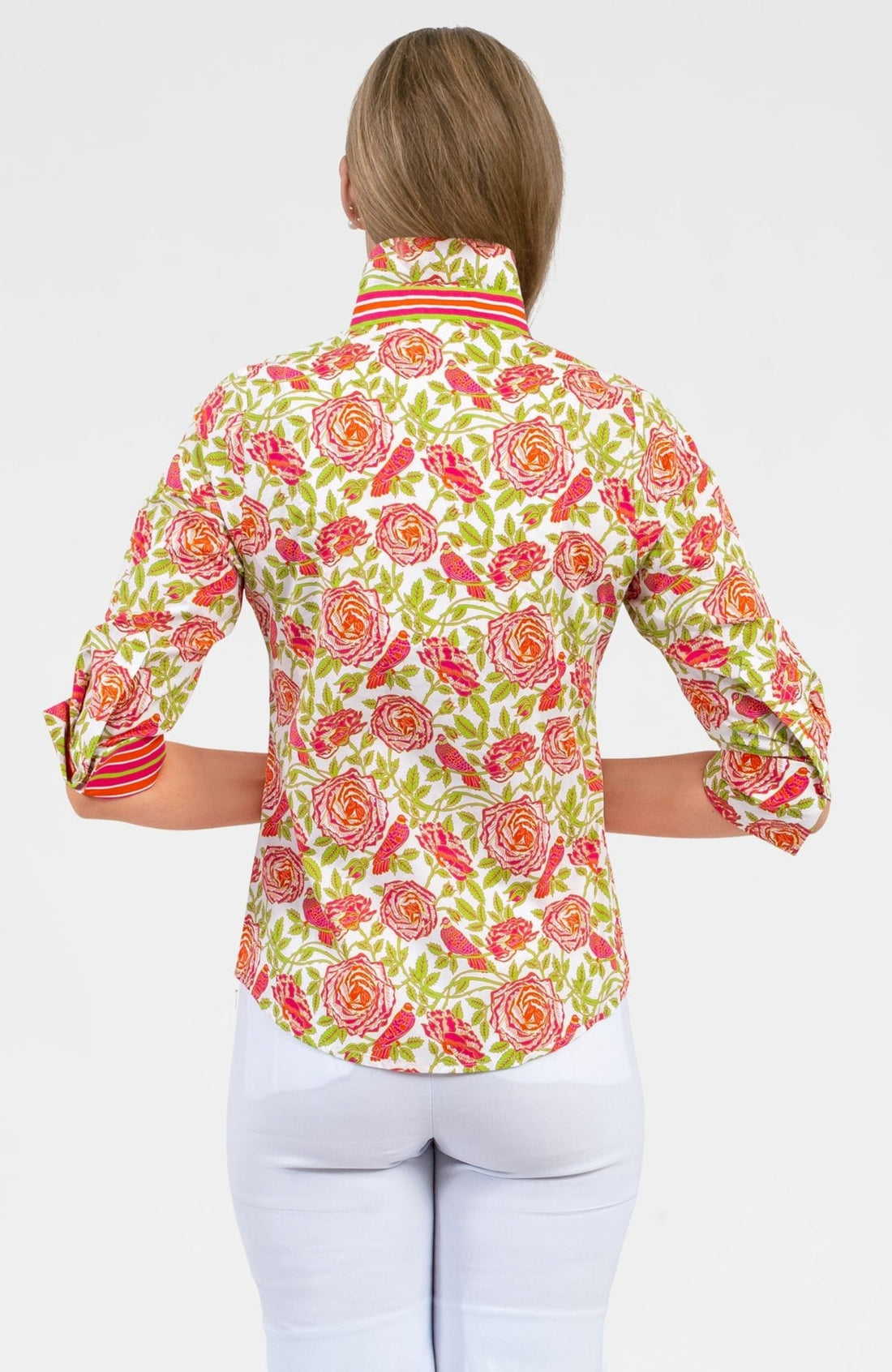 English Garden Top - Pink/Lime Gretchen Scott