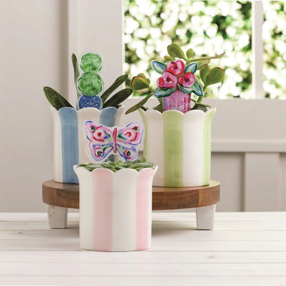 Topiary Stemless Wine Glass Set