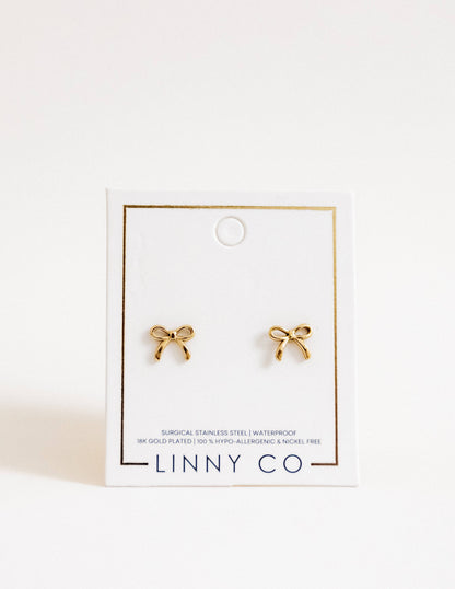 Sadie Bow Stud Earrings