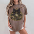 Camo Pumpkin Black Bow Tee Trendy Tee Co.