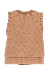 Quilted Ruffle Vest Katydid