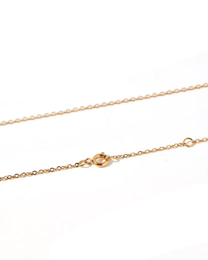 Palmer Paperclip Necklace-Gold
