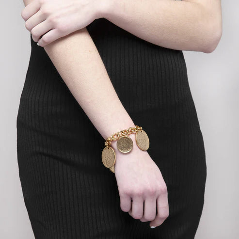 Piera Coin Bracelet by Yochi Yochi NY