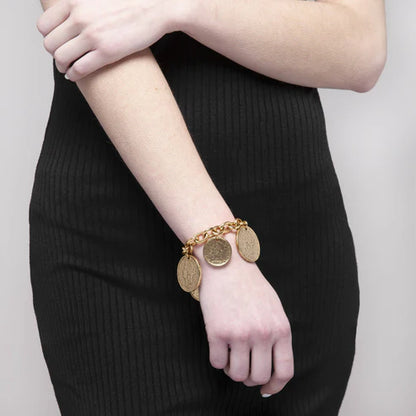 Piera Coin Bracelet by Yochi Yochi NY