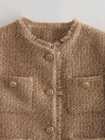 Savannah Tweed Button Jacket