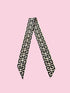 Twilly Scarf (BLACK/WHITE GEOMETRIC) Camel Threads