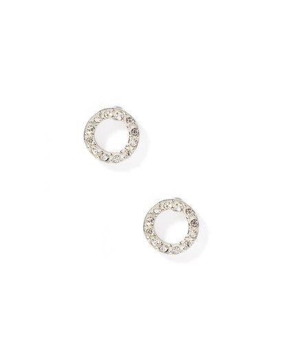 Lainey Stud Earrings-Silver