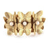Pearl and butterfly cuff bracelet 
