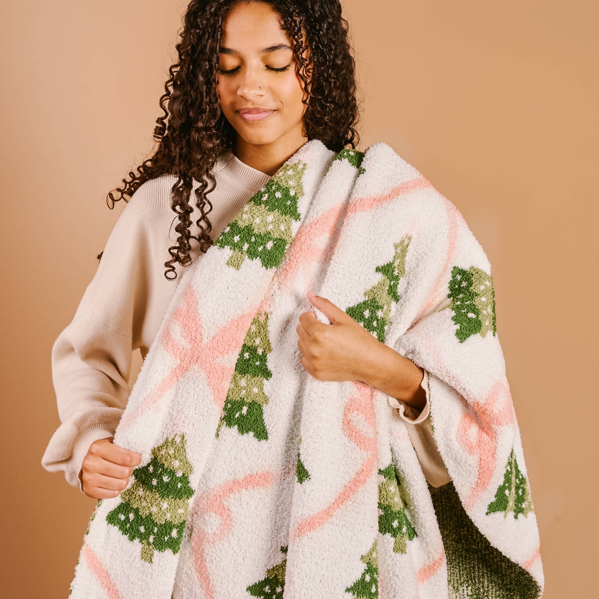 Cozy Dreams Luxe Blanket-Twinkling Trees The Darling Effect