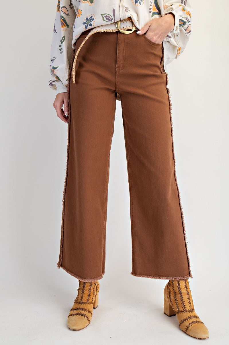 Mocha Twill Pants Easel