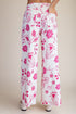 Pink Bloom Wide Leg Pants Easel