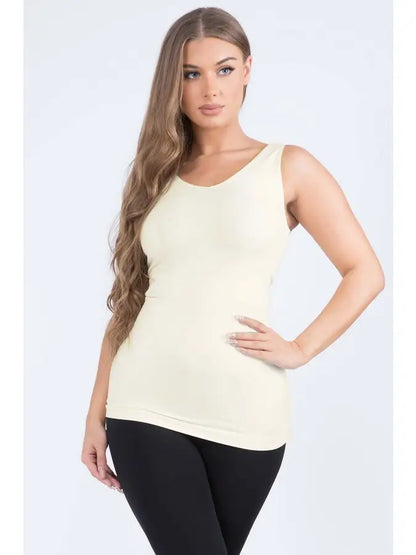 V or U Neckline Reversible Seamless Tank Yelete