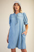 Sunday Stroll Denim Dress - Light Denim Threads of Grace