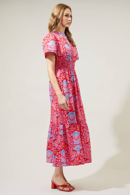 Faye Floral Belraj Poplin Maxi Dress