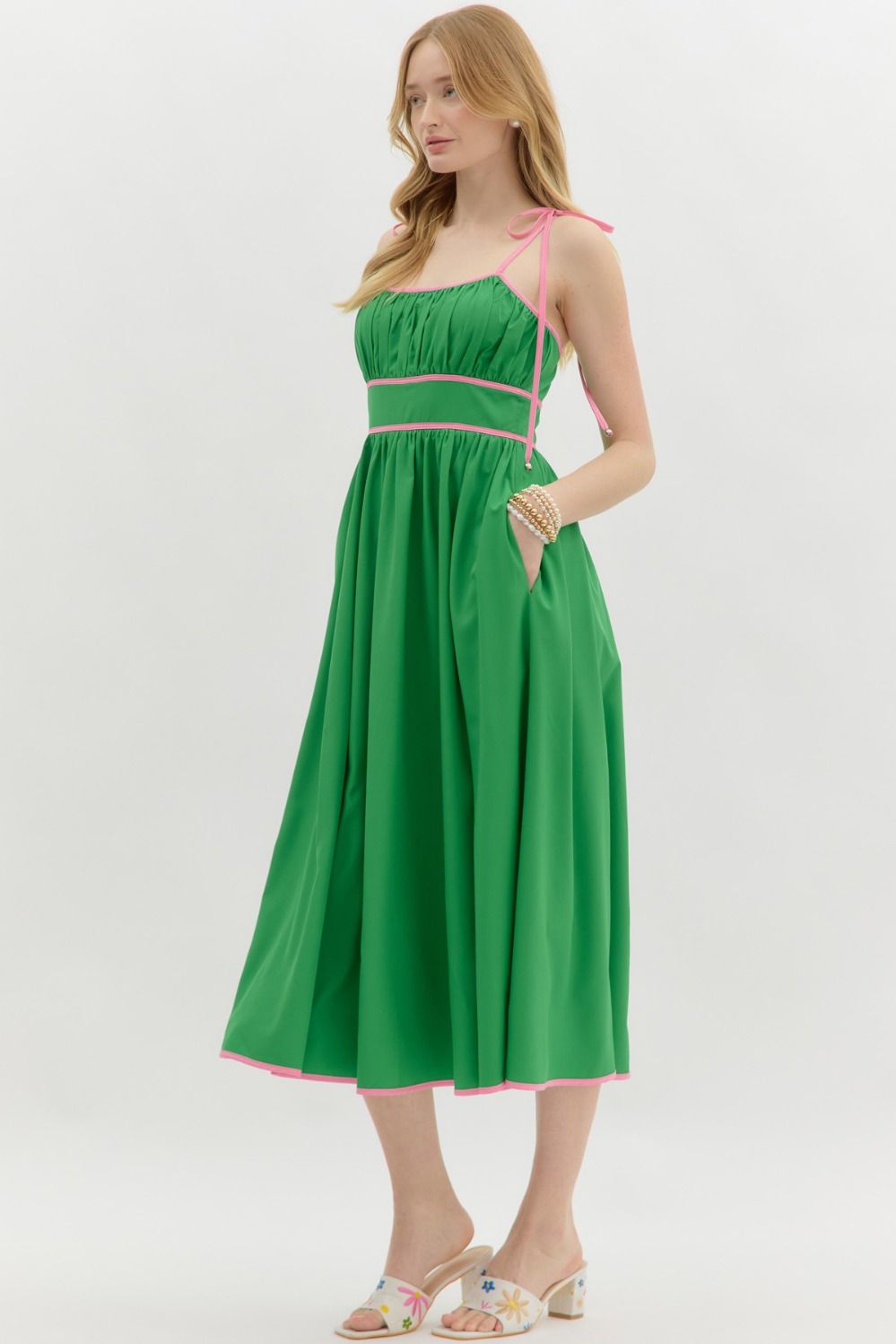 Emerald Bloom Dress
