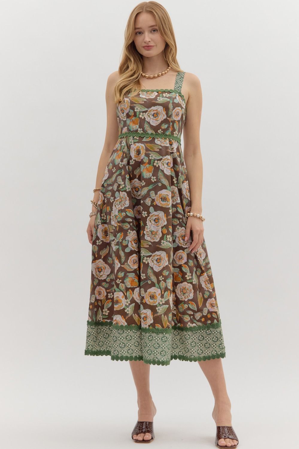 Garden Verse Midi Dress Entro