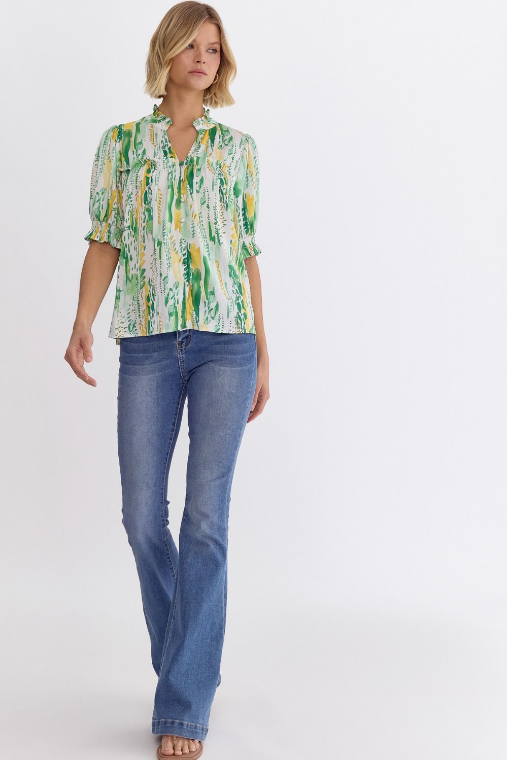 Audrey Button Up Top