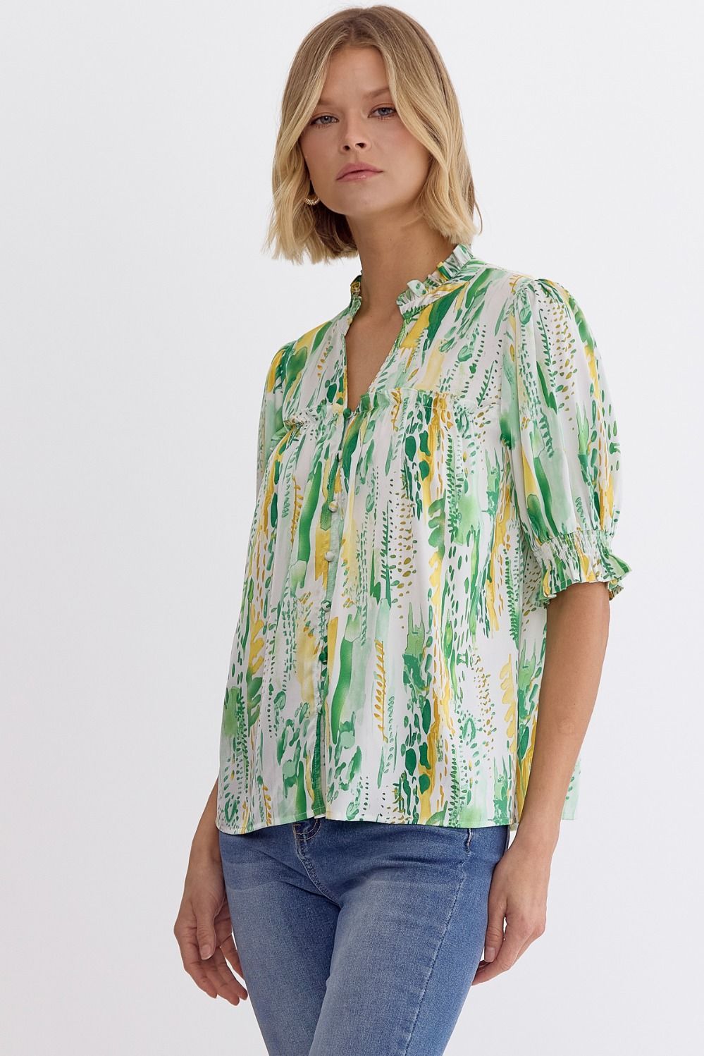 Audrey Button Up Top