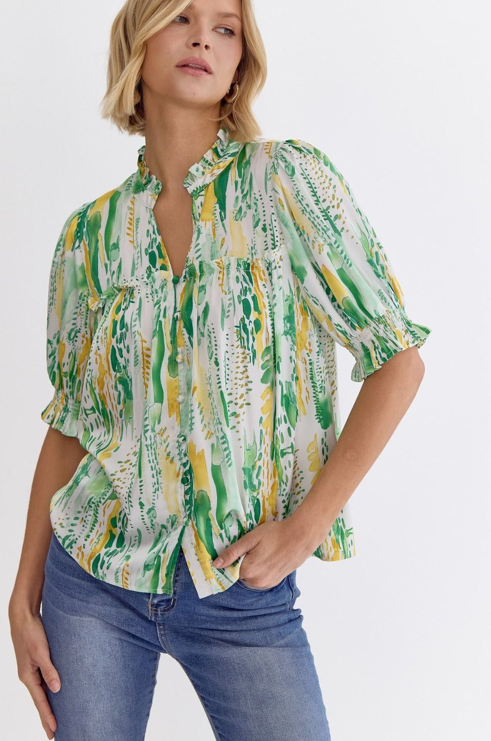 Audrey Button Up Top