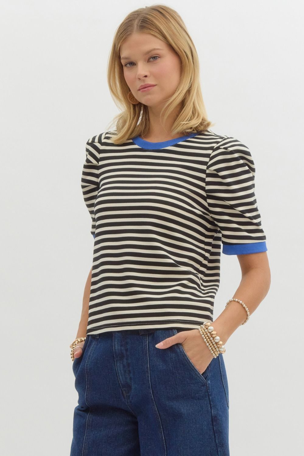 Metro Stripe Top Entro