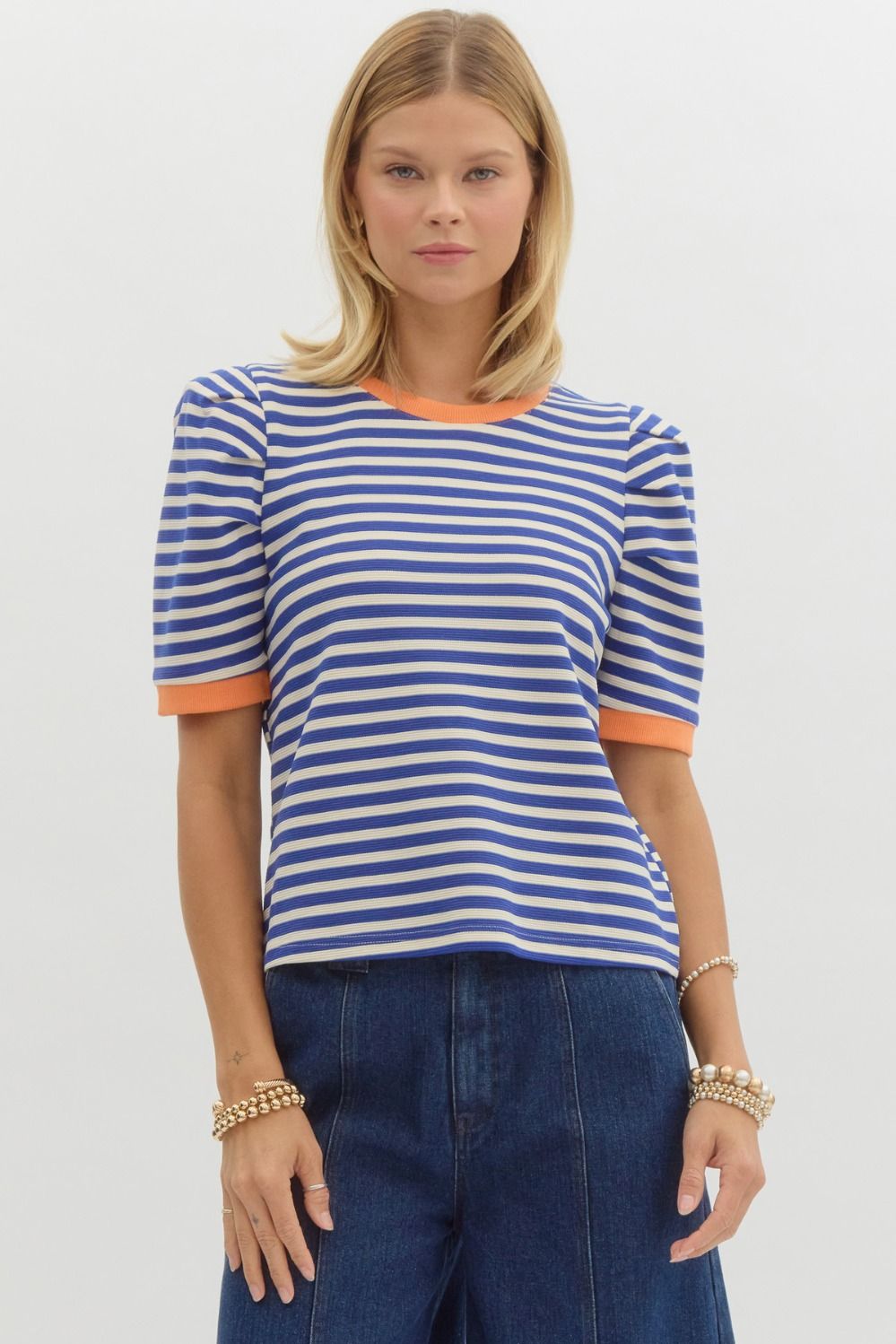 Striped pullover top 