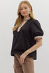 Café Society Puff Sleeve Top Entro