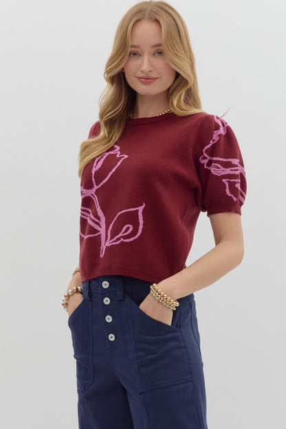 Sketchbook Bloom Sweater