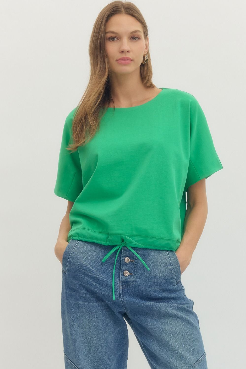 Lily Lane Top - Green Entro